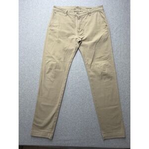 Levis‎ XX Chino Pants Mens 34x34 Khaki Standard Taper Stretch Casual Comfort